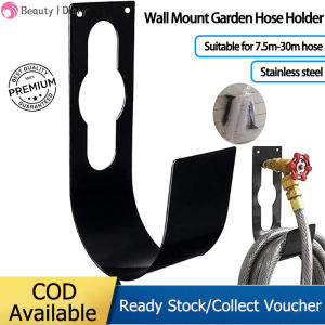 ที่แขวนสายยางในสวนสแตนเลสติดผนังที่แขวนสายยางโลหะสําหรับท่อน้ํา