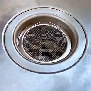 KUNOISE ตัวกรองตะแกรงสแตนเลสสำหรับอ่างล้างจาน - ป้องกันการตันท่อระบายน้ำในครัว