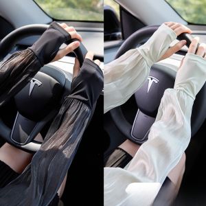 miiow | Cat Person Sun Protection Ice Sleeve Summer 2025 New Driver Sunshade Arm Cover UV Protection Driving Cycling Protective Arm Hand Sleeve