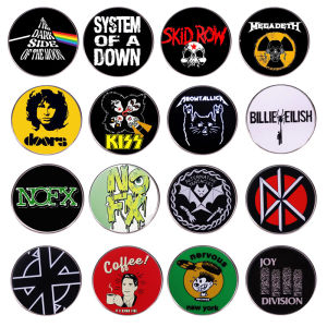 Pop Classic Rock Jewelry Accessories Fashion Music Songs Band Alloy Brooch Fan Collection Badge Jewelry Gift Wholesale
