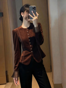 DANTING | Elegant Stylish Chic French Waist-cinched Shirt Jacket
