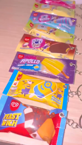 Gantungan Kunci Snack Miniatur Bahan Aluminium Foil Ring Standart Aksesoris Souvenir