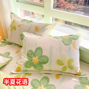 2025 New Pure Cotton Pillowcase 100% Cotton Print Home Use 48*74cm Single Pillow Core Case Universal for All Ages
