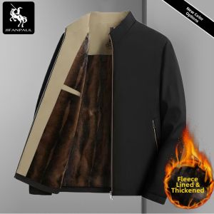 JIFANPAUL | Fleece-Lined Business Casual Jacket Thickened For Elder Men