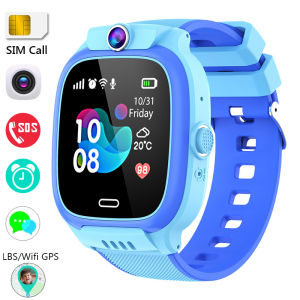 Kids Smart Watch SIM Card Call Voice Chat SOS GPS LBS WIFI Location Camera Alarm Smartwatch Boys Girls For IOS Android Kids