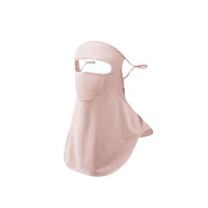 Outdoor Sunscreen Mask Full Face Womens Neck Sunscreen Veil Mask Ice Silk Face Covering UV Protection Face Base