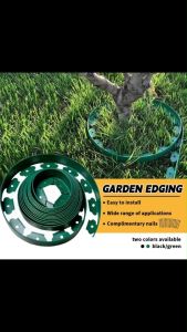 L-shaped Garden Lawn Stone Isolation Green Belt Partition Garden Border Tree Fence black10M绿化园林草石隔离带