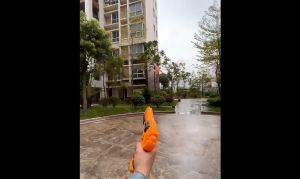 LNR Shop Mainan Peluncur Pesawat Terbang Dengan Lampu LED Jarak 6 - 10 Meter Pesawat Busa EPP 2 Mode Terbang 3 in 1 Simulasi