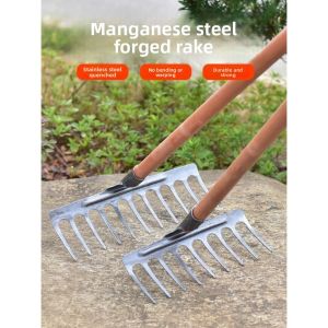 MONLEYTA | Manganese Steel Handheld Weeding Tool Traditional Six-Toothed Shovel For Digging And Grass Removal Multi-Functional Farm Use