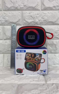 Speaker Bluetooth RGB GE-169 Wireless Speaker V5.3 Portable With Stand TWS Pair 2 Speaker Bass 7W Support TF Card