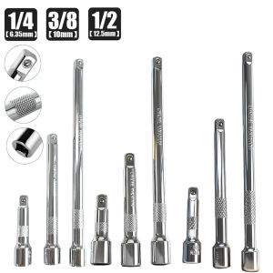 【WOKEN】3Pcs Professional Ratchet Extension Bar Set CR-V 1/4 3/8 1/2 Drive Heavy Duty for Mechanic Garage Auto Repair Hand Tool Kit