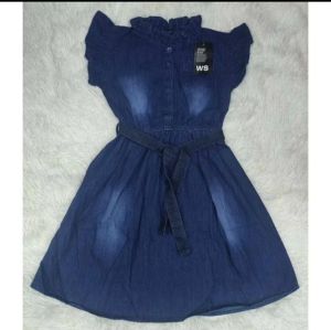 kids soft denim Dress overruns made in Bangladesh good quality sizes 2-12 yrs old #overruns