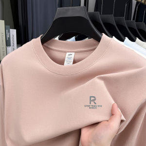 Áo Thun Dài Tay Cotton Nguyên Chất 100% Cho Nam Mùa Thu Đông Cổ Tròn Rộng Rãi Áo Lót Thường Ngày Thời Trang Thành Phố Thoáng Khí