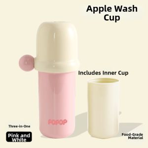 Hayan | Travel 3-in-1 Apple-shaped Toothbrush Cup