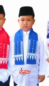 Cukin Selendang Syal Anak Tulisan Betawi Scraf Syal Leher