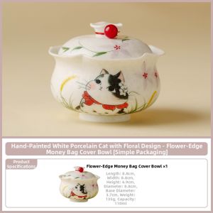 JISU | Cute Cat Design Insulated Teacup With Lid