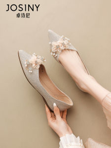Josiny | Pointed Toe Banquet Wedding Flats