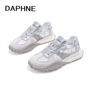 Daphne Ballet Dequn Shoes Womens 2025 New Summer Versatile Soft Bottom Casual Sports Shoes Thin Bottom White Sneakers Women