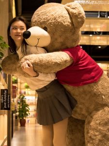 MENGMENGTAOTAO | Extra Large Huggable Plush Teddy Bear Sleeping Pillow