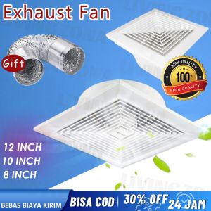8" 10" 12" CEILING PLAFON EXHAUST SIRROCO VENTILANG FAN HEXOS / EKSOS PENYEDOT PANAS KAMAR EXHAUST FAN 20CM 24 CM 28.5CM 33.5CM UNTUK DAPUR TOILET JENDELA KIPAS VENTILASI
