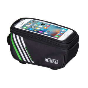 WEST BIKING Phone Hard Case Bag Waterproof Bicycle Bag Large Capacity Front Tube Frame Bag With Touch Screen Bike Bag