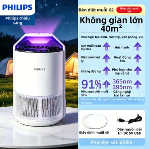 Philips | Đèn Bắt Muỗi Hút Chân Không Tần Số Kép Cho Bà Bầu & Trẻ Sơ Sinh
