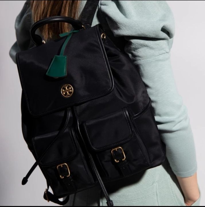 Tory burch best sale flap backpack