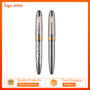 MAJOHN End Craftsman P141 Titanium Alloy Large Piston Pen Mens Hammer Edition 40 Type 8 Tip Gold Clip