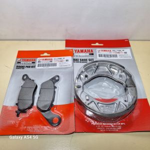 paket kampas rem belakang mio j+dispad cakram depan yamaha mio sporty mio soul soul gt fino miokarbu