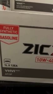 SK ZIC X7 SAE 10W40 Gasoline Engine Oil 12x1L 1 Liter Box | EC Universal