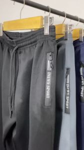 STRONG PANTS - Celana Newsport Maroon Celana Panjang Sport Bahan Scuba Zipper Waterproof Celana Polos Premium