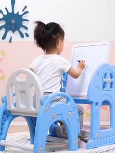 Building Blocks Drawing Board & Kids Study Table Set: Educational Furniture for Success