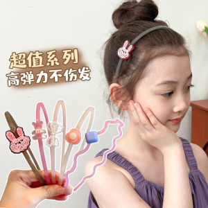 Adorable Flower Hairband for Girls Childrens Hair Accessories Anti-Slip Pressed Hair Small Girl Cute Hair Accessories