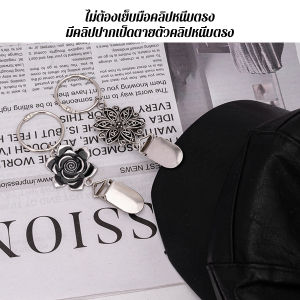 GotGo【มีสินค้าในสต๊อก】 1 ชิ้น ที่หนีบหมวก คลิปหนีบหมวกฟาง แขวนใช้งานง่าย เหมาะสําหรับกระเป๋าเป้สะพายหลังเดินทาง hat clip