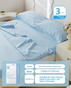 Portable Thickened Travel Sleep Bag Single Double Person Hotel Bed Linen Separate Dirt for Outdoor Camping Hiking Vvuas LH-0723-02