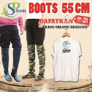 【GRATIS KAOS POLOS】SEPATU BOOT PRIA PETANI SAWAH NELAYAN TAMBAK PASAR CUCI MOTOR FULL KARET BUKAN AP