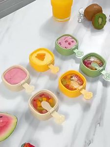 Portable Ice-Pop Making Mould Kids Homemade Popsicle Multipurpose Quick Frozen Ice Grid Mini Popsicle Mold
