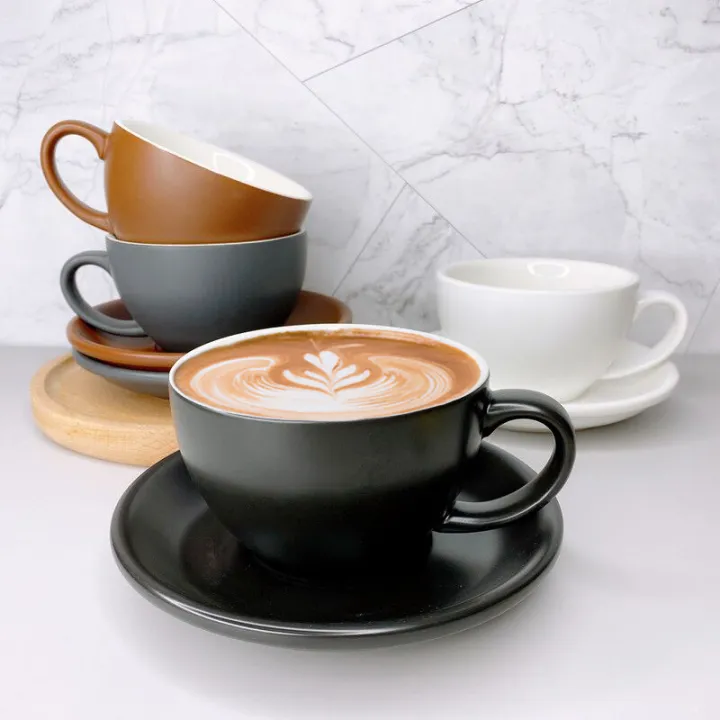 European%20Style%20Matte%20Latte%20Cup%20Ceramic%20Coffee%20Cup%20Large%20Mouth%20Capuchino%20Lid%20Set%20300ml%20Handmade%20Pure%20Color%20Coffee%20Utensils%20-%20Image%203