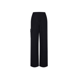High Waist Straight Leg Workwear Pants Womens Autumn Cotton Vintage Loose Versatile Slimming Wide Leg Casual Pants