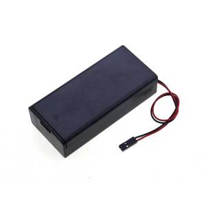 JCD 1pcs 2 Slots 18650 Battery Holder Storage Case Box With DC 5.5*2.1 PH2.0 XH2.54 SM Dupont Terminal Leadwire & Switch & Cover