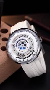 Mark Fairwhale | Mark Fairwhale 5990 Mens Fashion Quartz Watch Waterproof Night Light Creative Design Silicone Strap Leisure Luxury Watch reloj