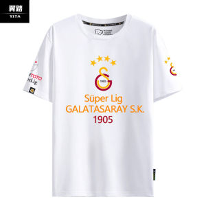 Gala Taser Pure Cotton Short Sleeve T-Shirt Football Fans Wear Champion Celebration Print Loose Fit Youth Fashion Summer Top