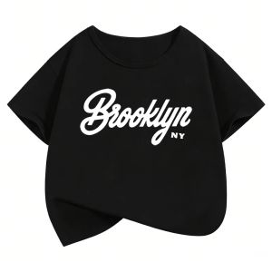 Bandai | Short Sleeve Kids Brooklyn Tshirt Fashion T Shirts Childrens T-shirt Boys Girls Summer Spring Casual Top Tee Shirt