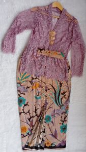 SET KEBAYA SEMI LILAC KARTINI rok wiron
