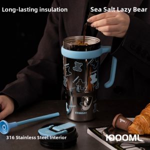 STARSAY | Mirror Design Large Capacity Insulated Cup 1000ML