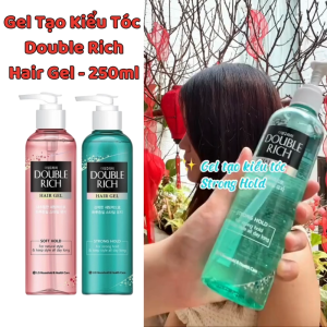 Gel tạo kiểu tóc Double Rich Hair Gel 250mlGel tạo kiểu tóc khô nhanh không bết dính.