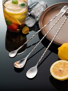 BOANG | Stainless Steel Bar Spoon for Tea Cocktail Juice and Coffee