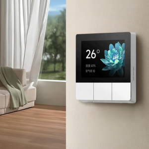 Xiaomi Smart Home Panel Switch Touch Screen Speaker 3.23 Inch Bluetooth Gateway Home Automation System Ivory White Color