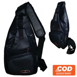Tas Selempang Pria Waistbag Tas Slempang Slingbag Tas Pria Bahan Lentur Tebal Murah