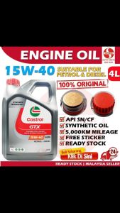 S2U Original Engine Oil Castrol GTX Ultraclean 15W-40 SN/CF ACEA A3/B3 4Liter Minyak Hitam Enjin Kereta 15W40